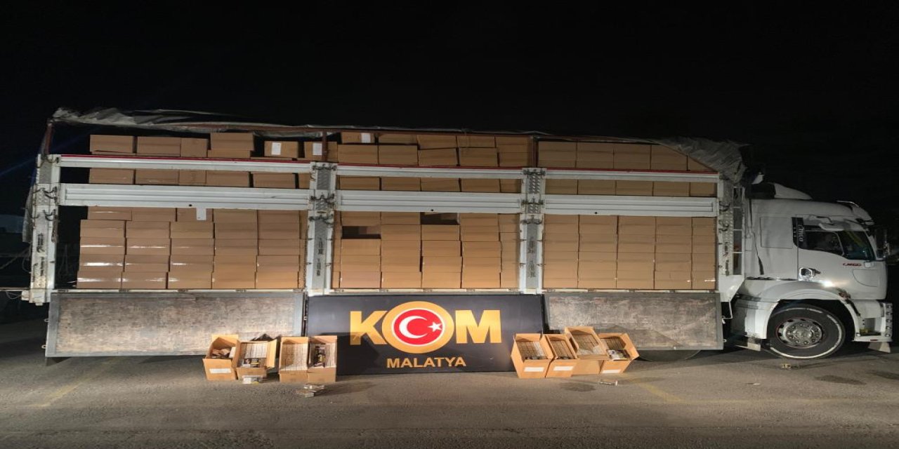 Malatya'da 7 milyon 250 bin adet makaron ele geçirildi