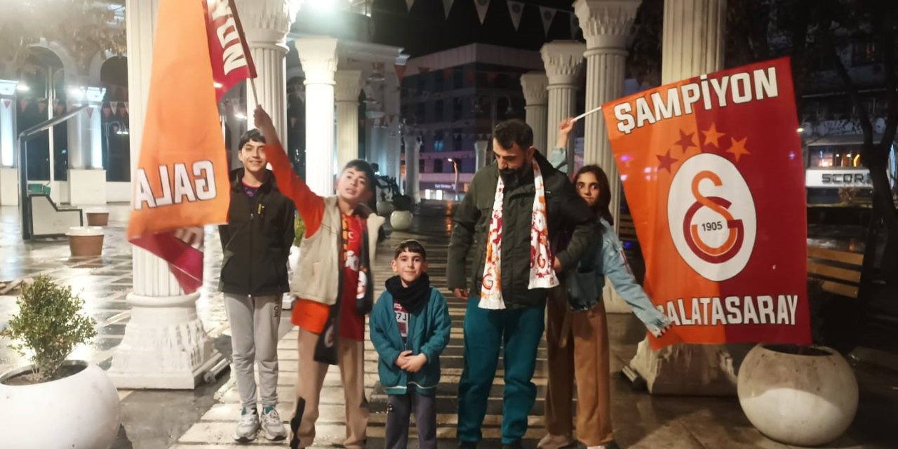 Van’da Galatasaraylı taraftarların derbi sevinci