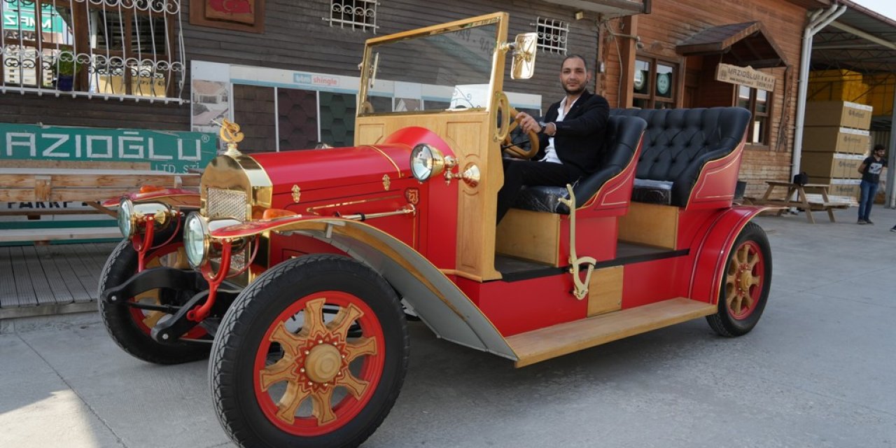 Nostalji aşığı genç 1925 model otomobilin elektriklisini yaptı