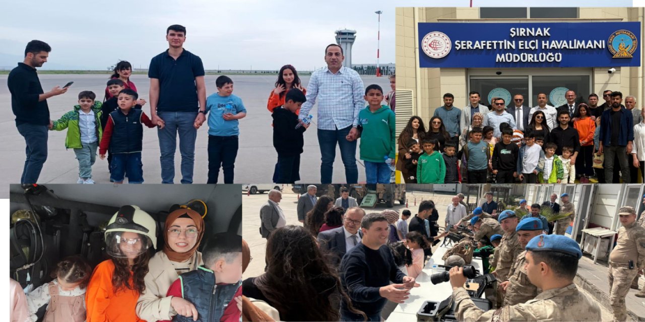 Cizre’de Özel Çocuklar Havalimanını Gezdi