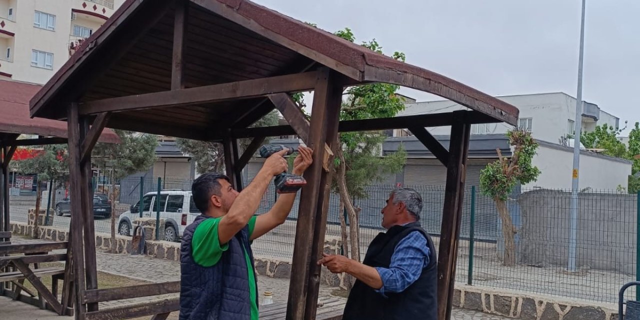 Cizre Belediyesi Park ve Bahçeleri Bahara hazırlıyor