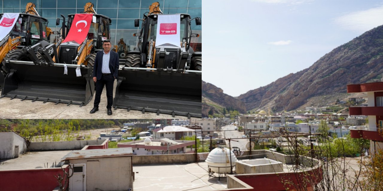 Şırnak'ın tarihi Kasrik beldesine yeni kepçe kazandırıldı