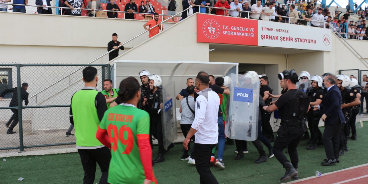 Cizre Botan Spor Kulübünden, sporcuya yönelik şiddete tepki