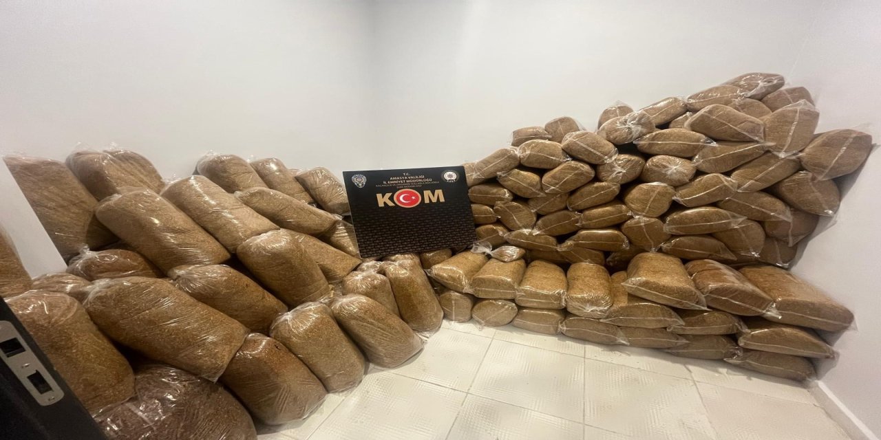 1 ton 240 kilo kıyılmış tütün ele geçirildi, 1 gözaltı