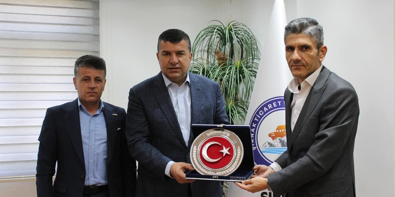 Hizmet-İş Sendikası Başkanı Uysal, Şırnak TSO Başkanı Geliş ile görüştü