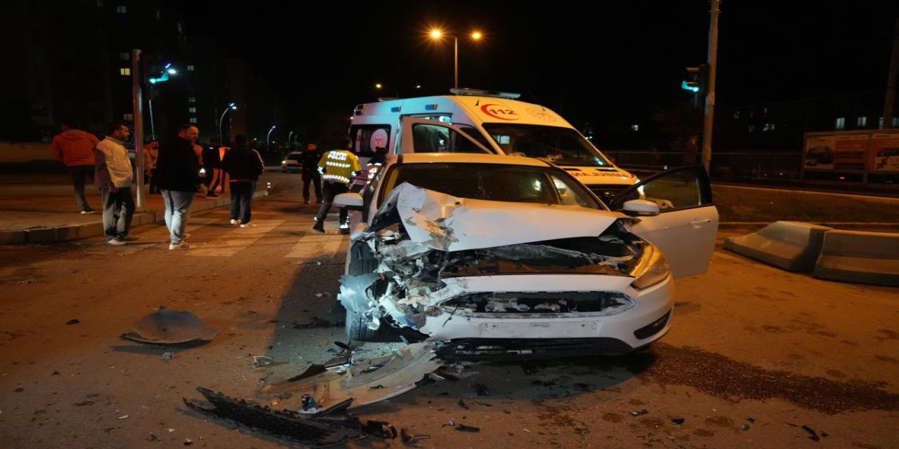 Kırıkkale'de zincirleme trafik kazası: 2 yaralı