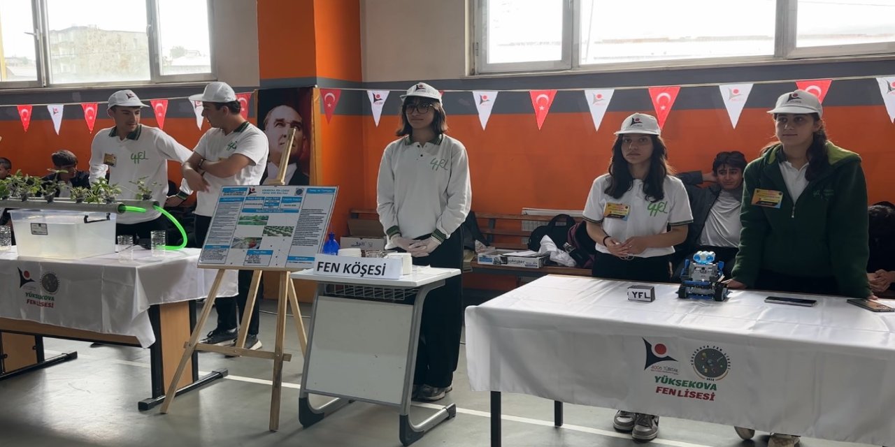 Yüksekova Fen Lisesi öğrencilerinin projeleri göz kamaştırdı
