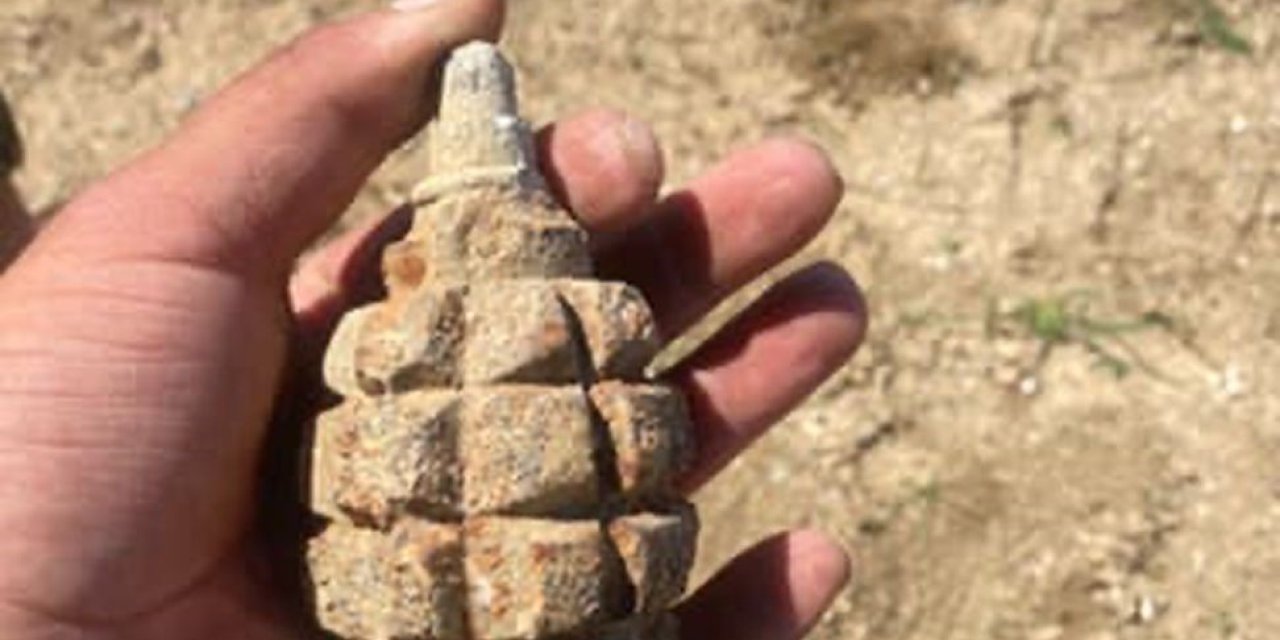 Ankara’da 104 yıllık patlamamış el bombası bulundu