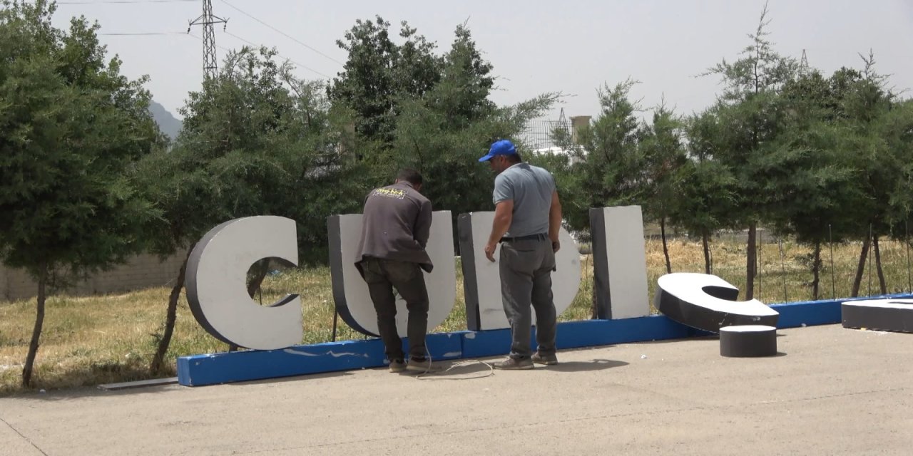 4’üncü Uluslararası Cudi Cup tenis turnuvası hazırlıkları tamamlandı