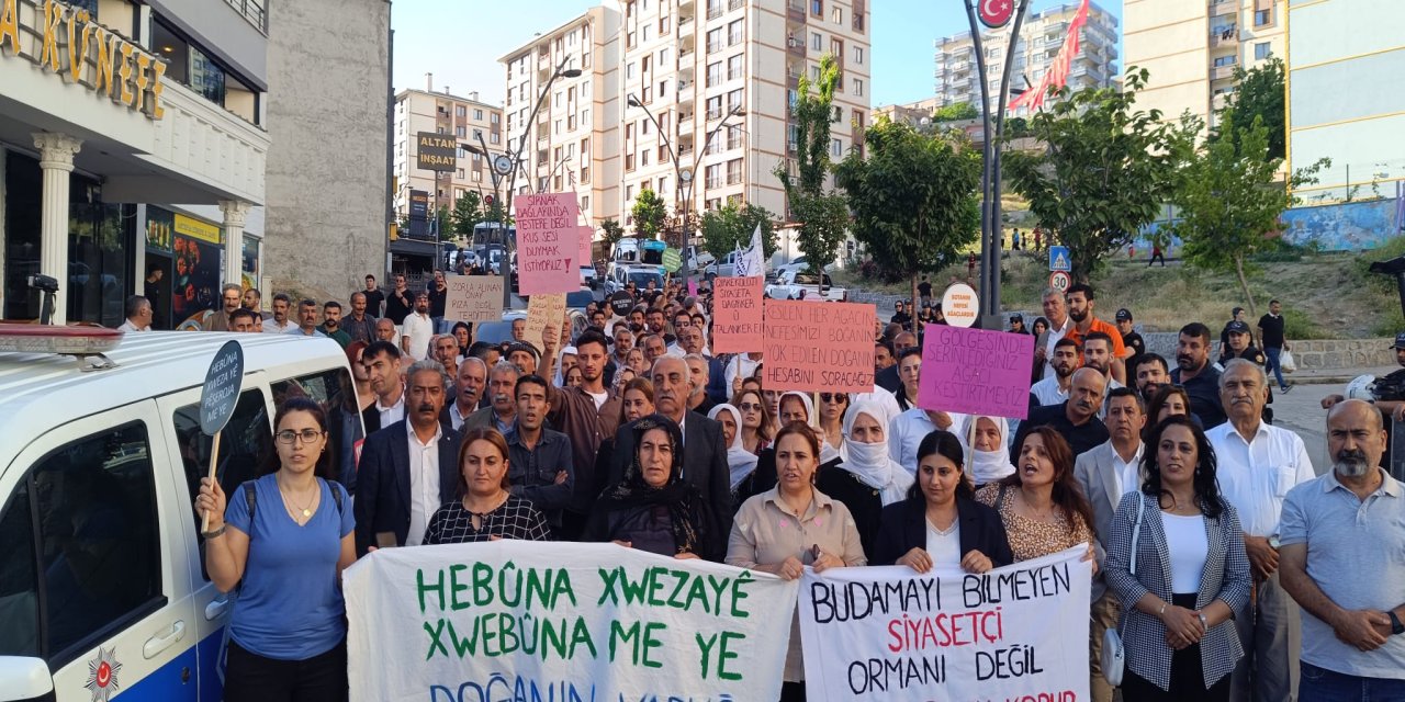 Şırnak’ta Ağaç Katliamına Karşı Yürüyüş Yapıldı