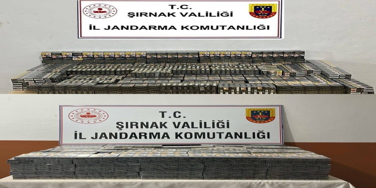 Şırnak'ta 3 milyon 800 bin lira değerinde kaçak ürünler ele geçirildi