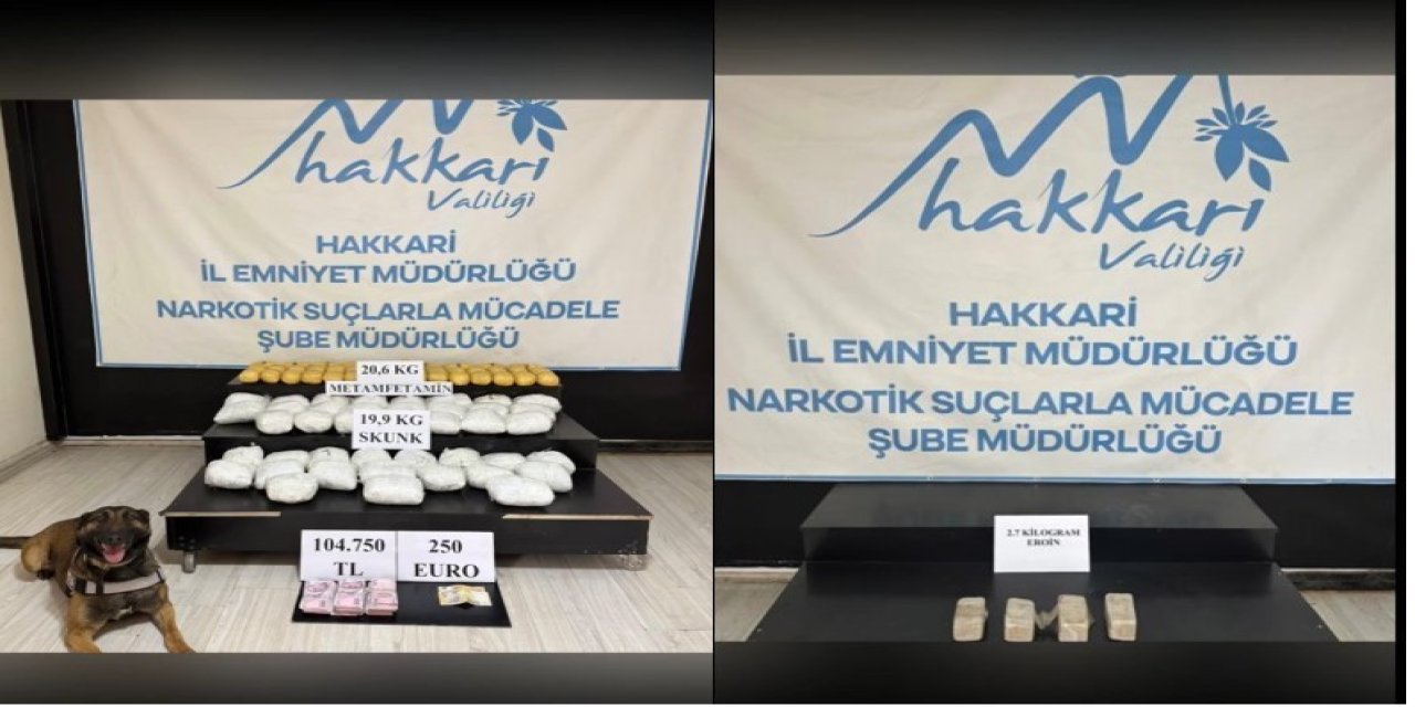 Hakkari'de Dev Uyuşturucu Operasyonu