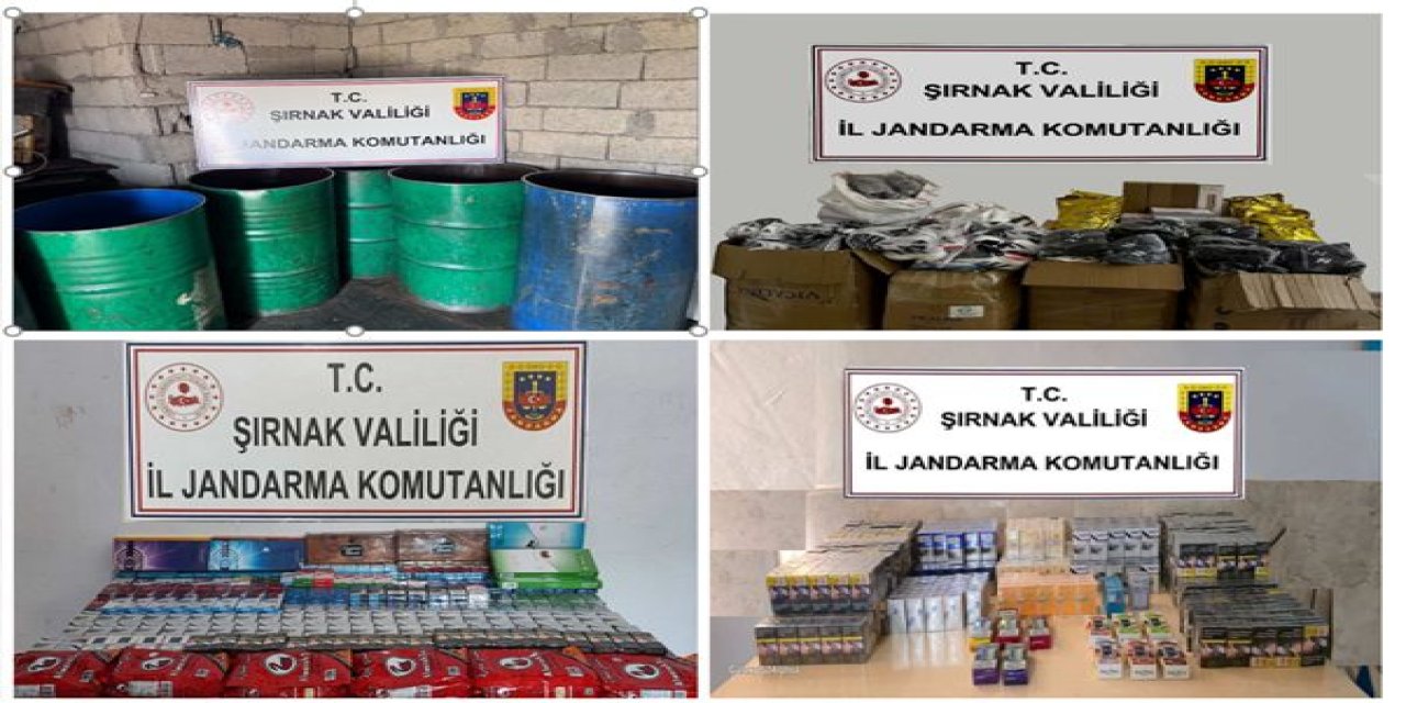 Şırnak’ta Kaçakçılık Operasyonu: 5 Milyon TL Değerinde Kaçak Malzeme Ele Geçirildi