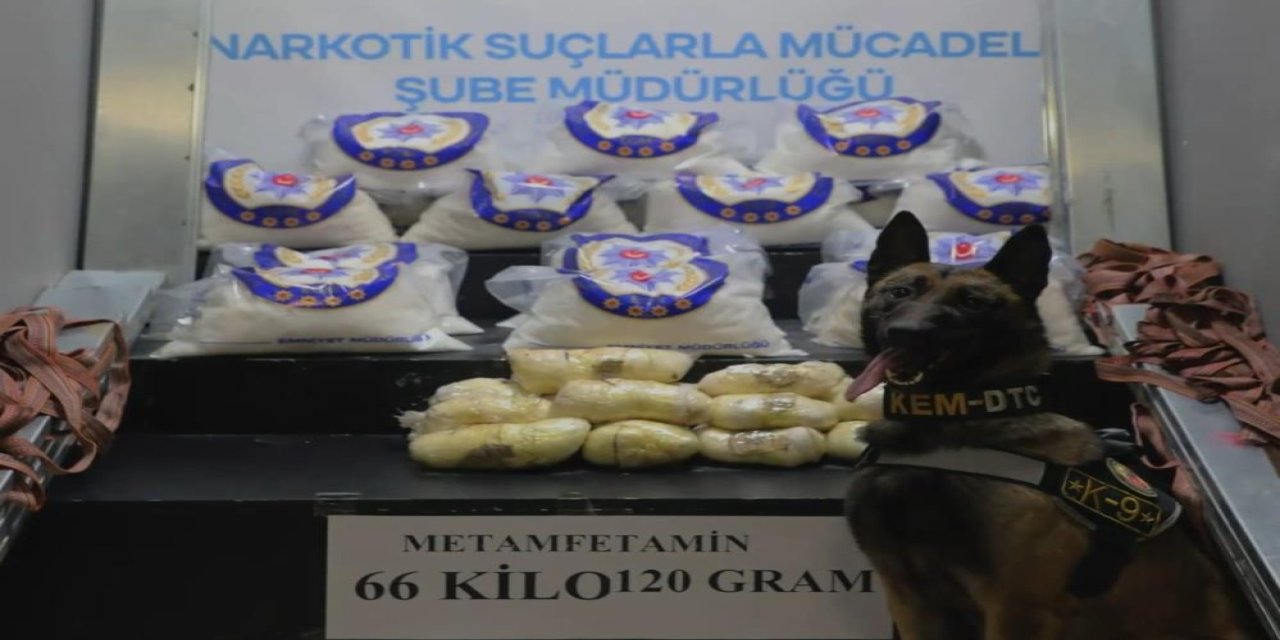 Hakkari'de bir tırda 66 kilo 120 gram metamfetamin ele geçirildi