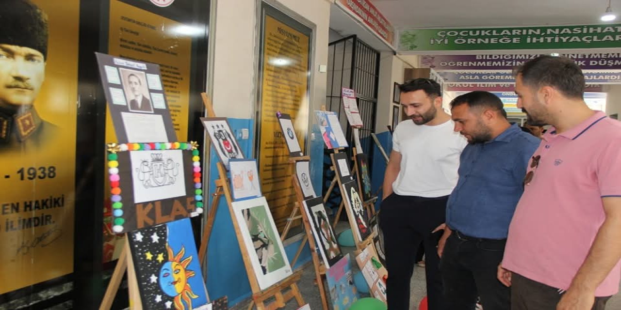 Cizre İsmail Ebul-İz İmam Hatip Ortaokulunun Yıl Sonu sergisi