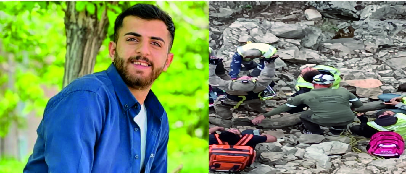 Şırnak Gabar Dağında kayalıklardan düşen gencin imdadına askeri helikopter yetişti