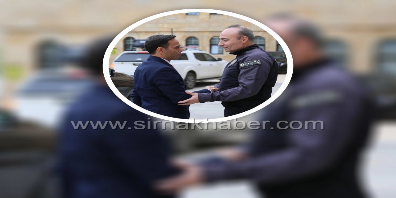 Silopi Kaymakamı Cihat Koç'tan Emniyet Müdürü Büyükleblebici'ye Veda Ziyareti