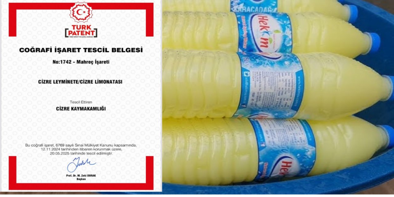Cizre Limonatası Artık Coğrafi İşaretli!