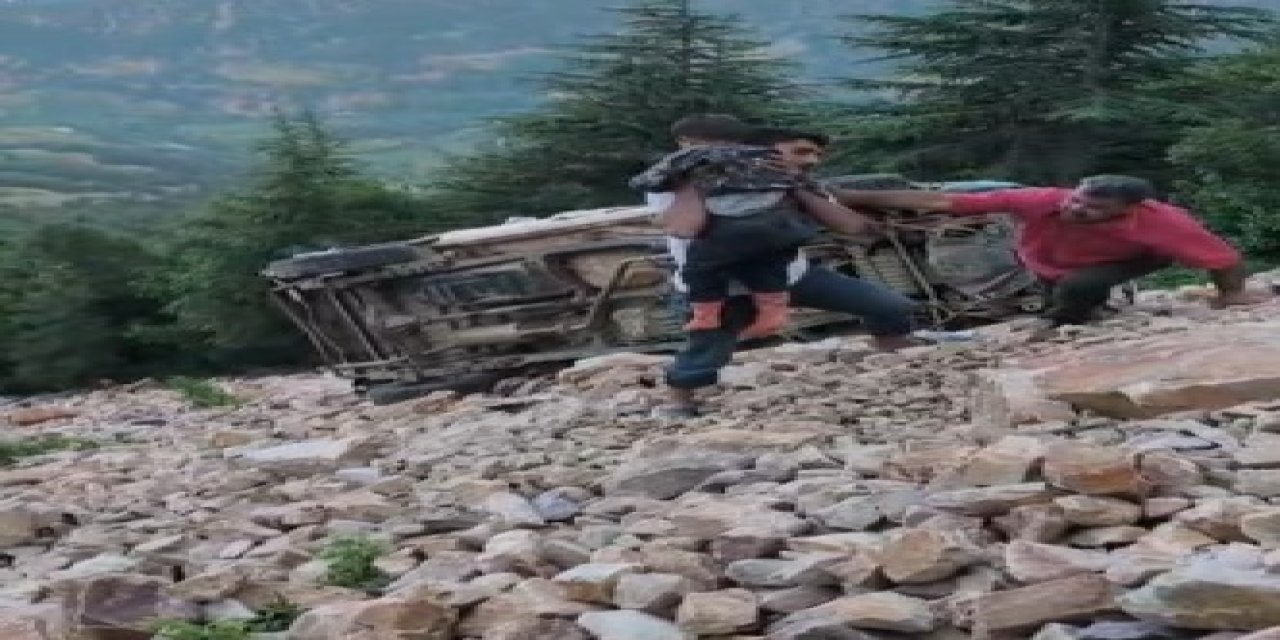 Gaziantep'te yayla yolunda feci kaza: 3 ölü, 1 yaralı