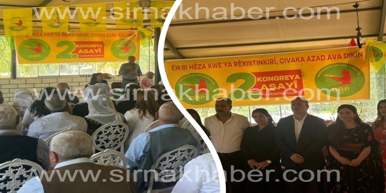 Silopi’de DBP 2. Olağan Kongresi Yapıldı: Yeni Eş Başkanlar Belirlendi
