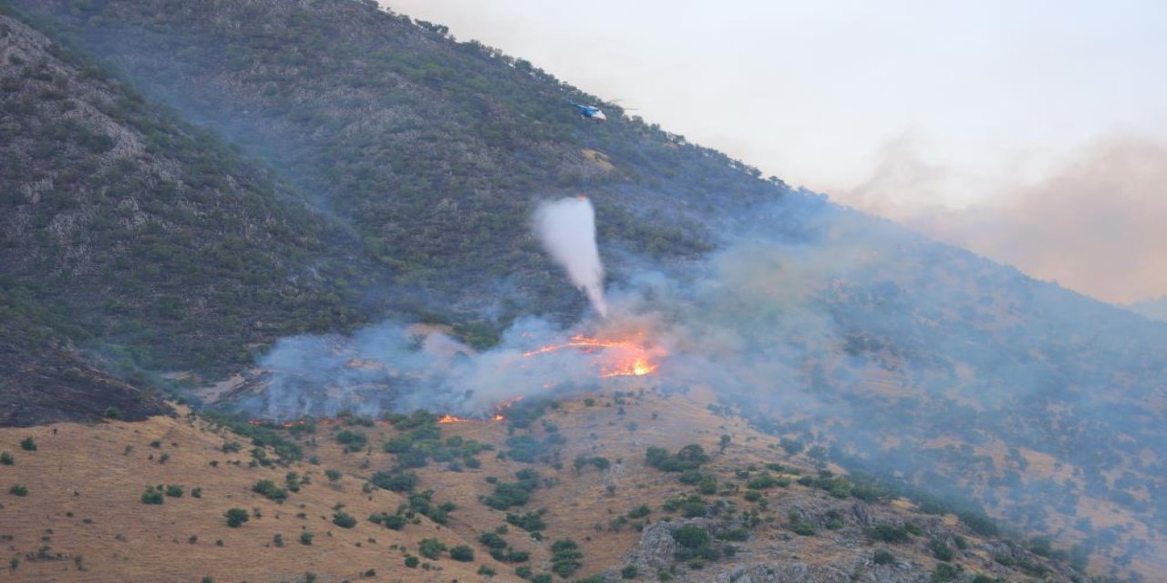 Kahramanmaraş'taki orman yangınına müdahale sürüyor