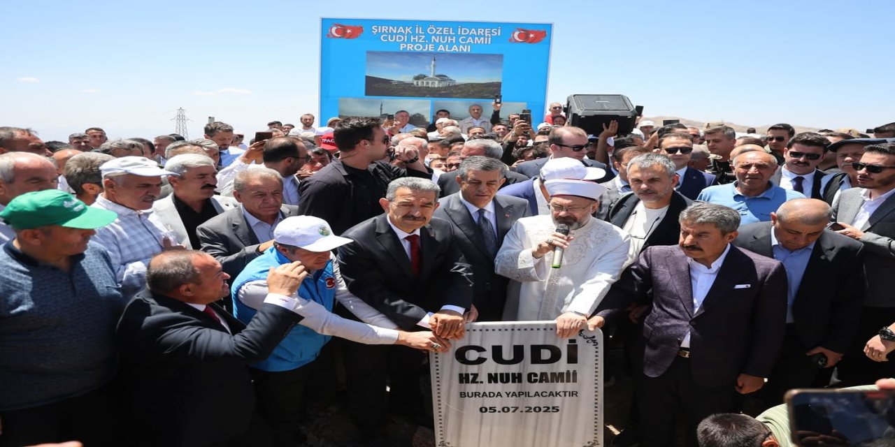 Cudi Hz. Nuh Camii’nin Temeli Dualarla Atıldı