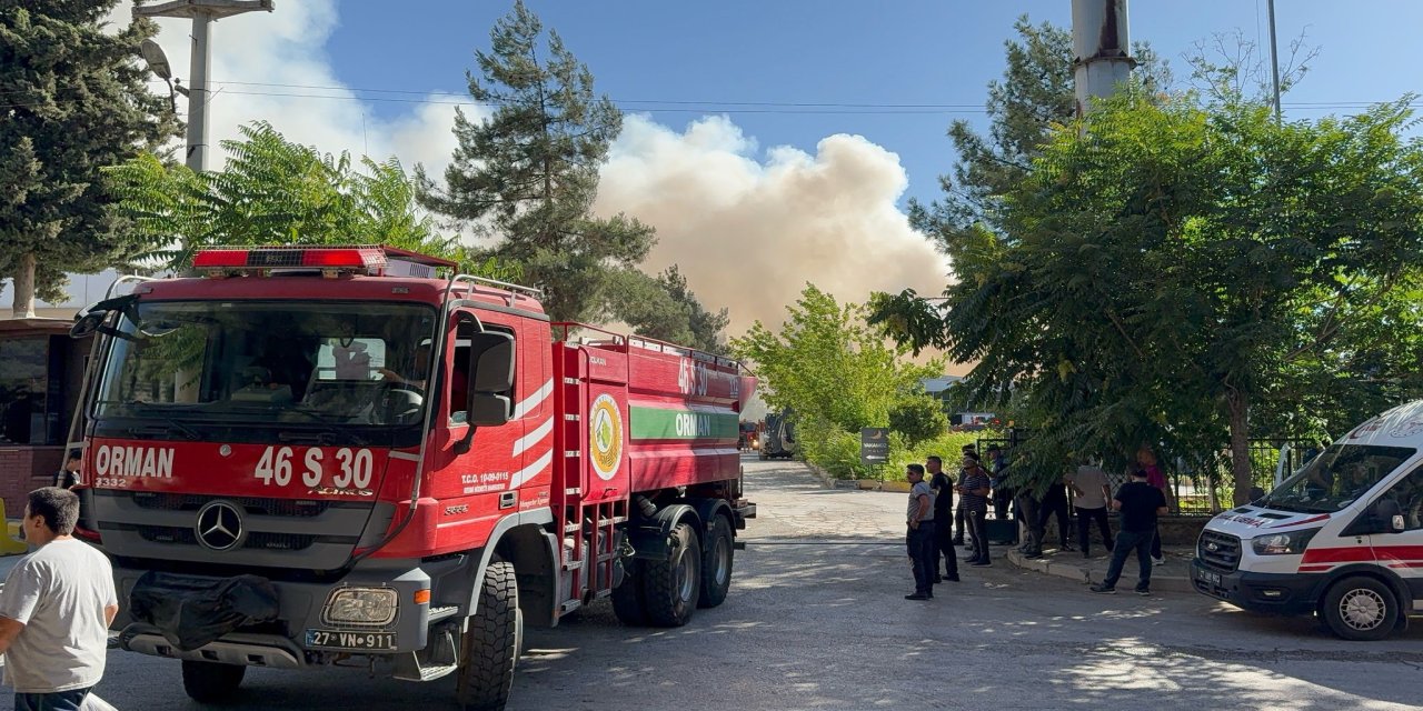 Gaziantep'te Halı Fabrikasında Korkutan Yangın