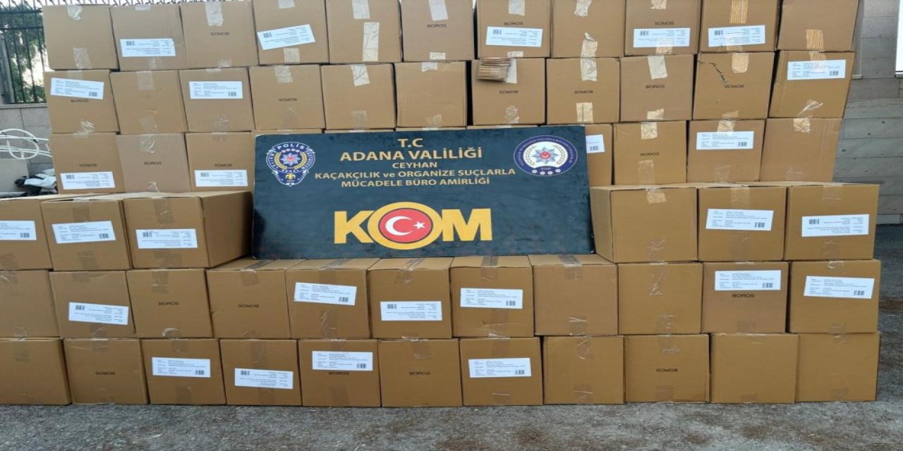 Adana'da 11 milyon 730 bin kaçak makaron ele geçirildi: 5 gözaltı