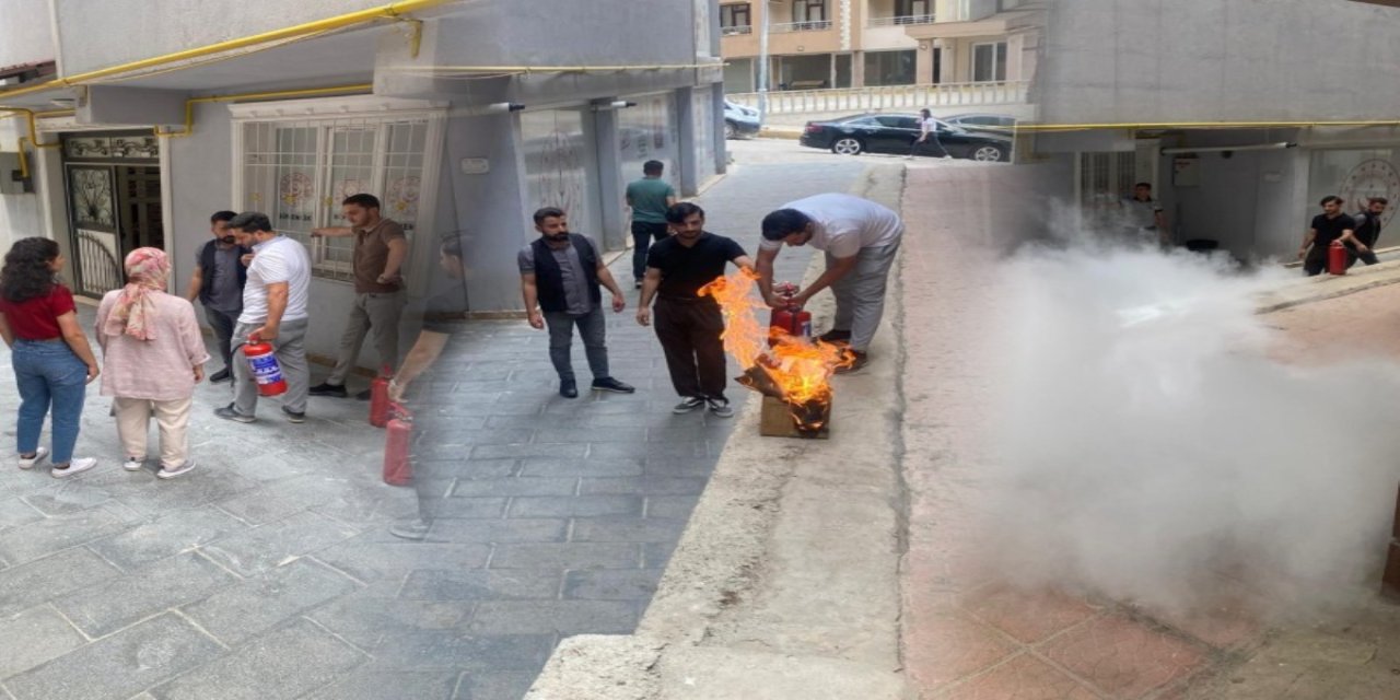 Şırnak Aile ve Sosyal Hizmetler'den Yangın Tatbikatı
