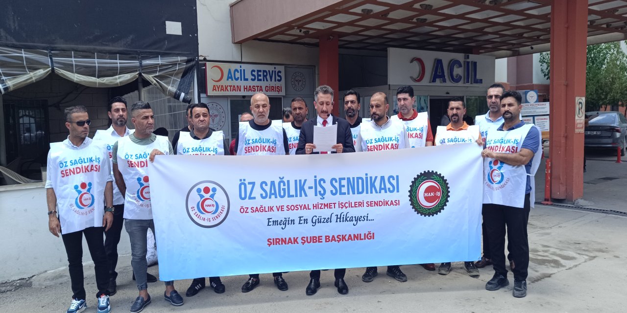 Şırnak’ta Öz Sağlık-İş’ten KÇP sistemine tepki