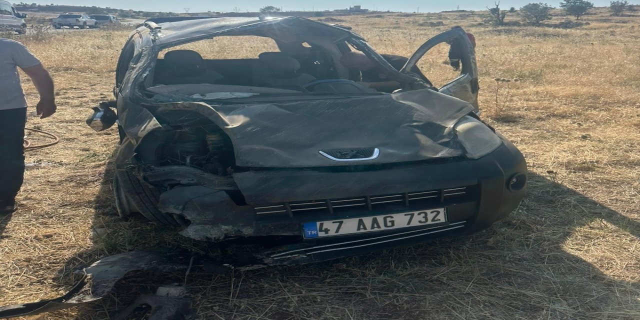 Mardin'de Pikap Takla Attı: 4 Yaralı!