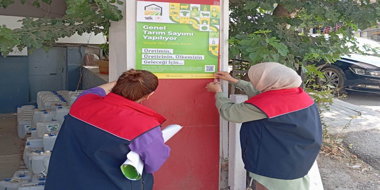 Şırnak'ta Genel Tarım Sayımı Çalışmaları