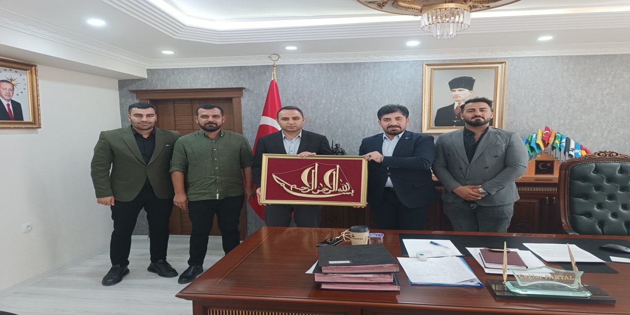 TÜGVA Silopi'den Kaymakam Partal'a "Hayırlı Olsun" Ziyareti