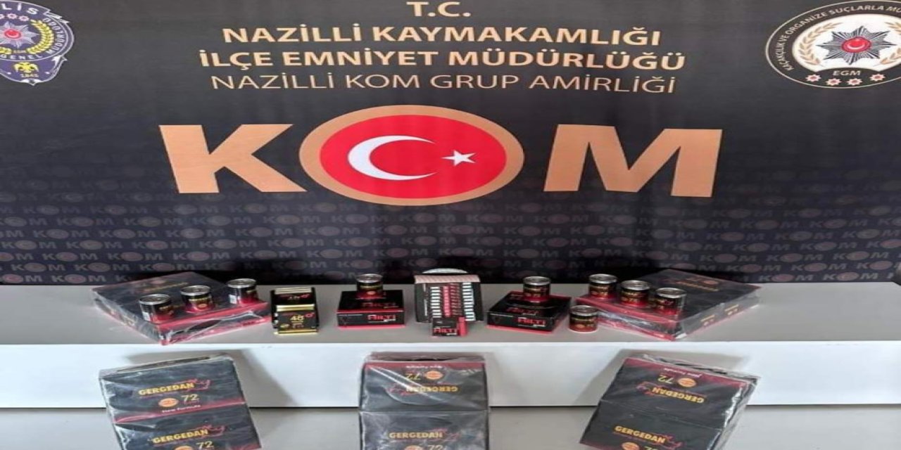 Aydın’da 263 adet kaçak gıda takviyesi ele geçirildi