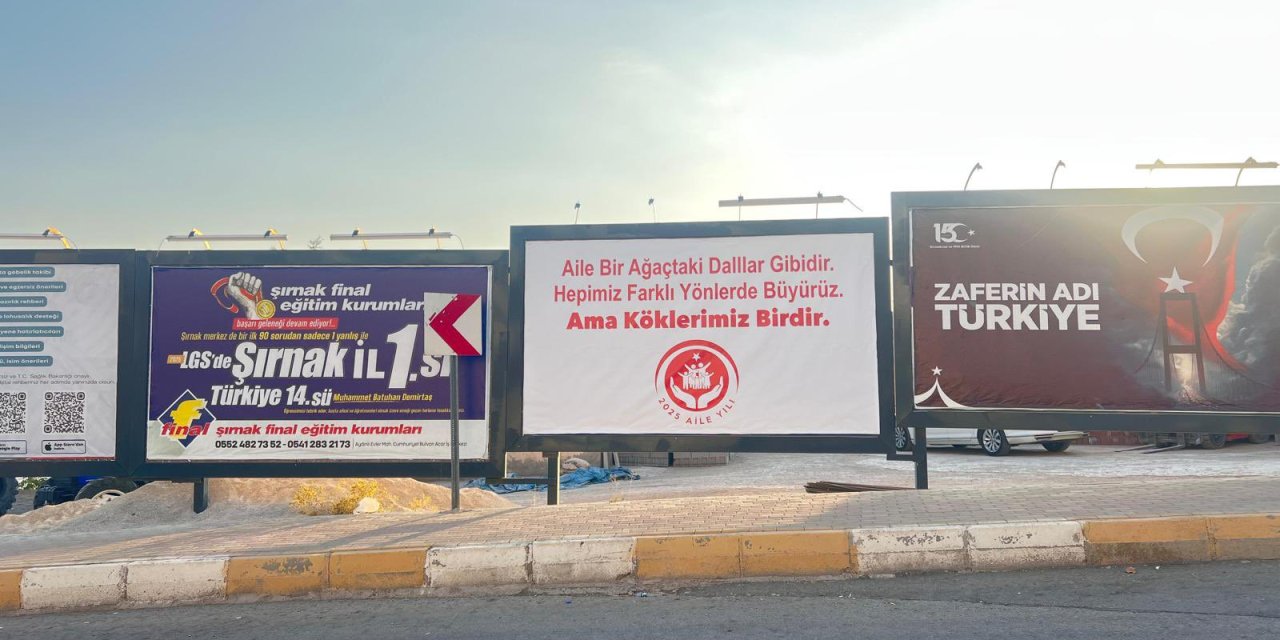 Şırnak’ta “Aile Yılı”na Özel Bilboard Çalışması