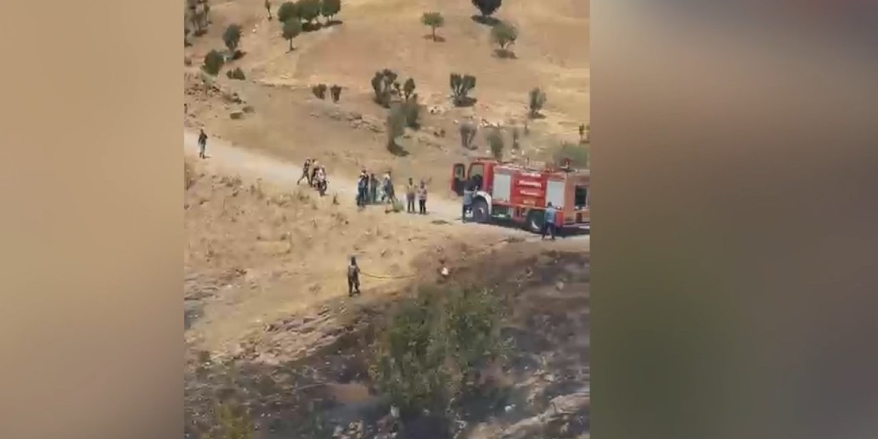 Silopi’de örtü yangına anında müdahale