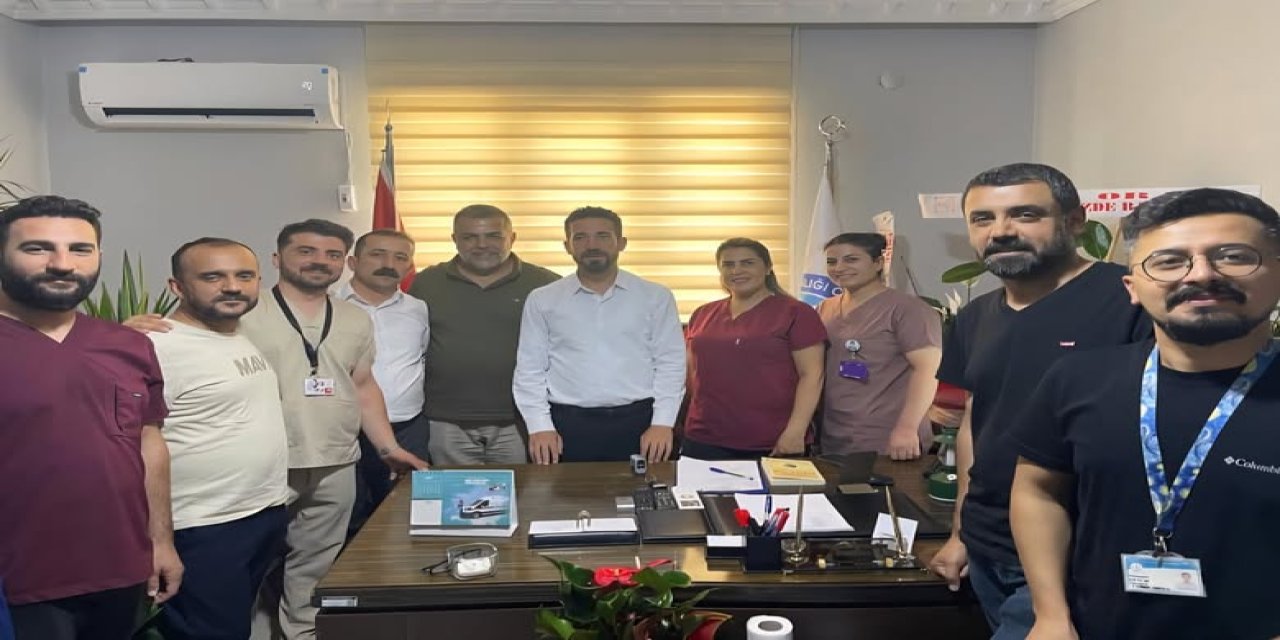 Cizre SES Şubesi’nden ADSM Başhekimi Karaaslan’a ziyaret