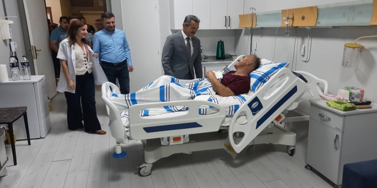 Vali Ekici, Kalp Krizi Geçiren Fındık’ı Ziyaret Etti