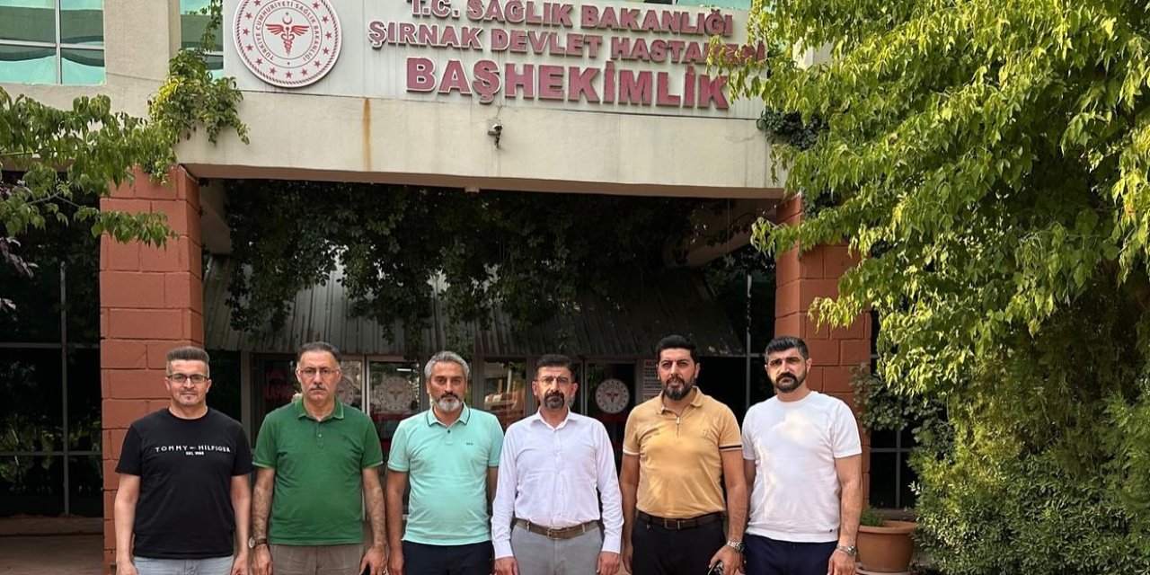 Bölge Baro Başkanları, Şırnak Baro Başkanını Hastanede ziyaret etti