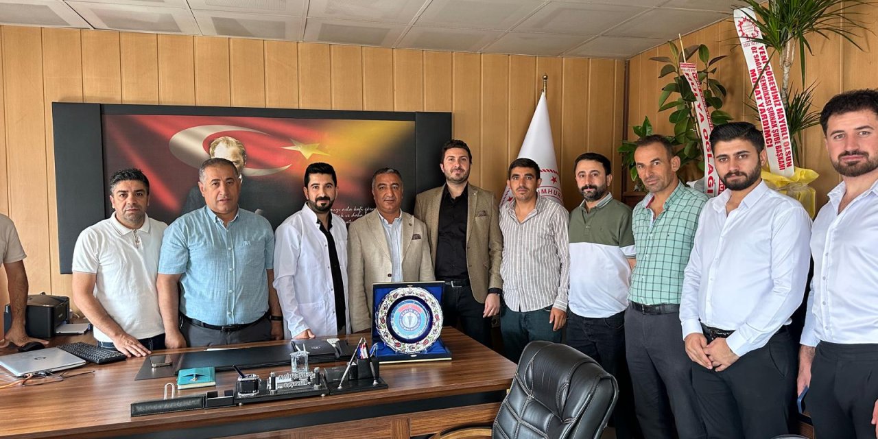 Şırnak Sağlık-Sen Heyetinden, ADSM Başhekimi Naim Çağdaş’a ziyaret