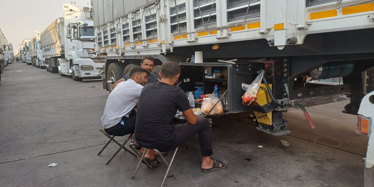 Habur Sınır Kapısı'ndaki Tır Şoförleri İçin Zorlu Mücadele