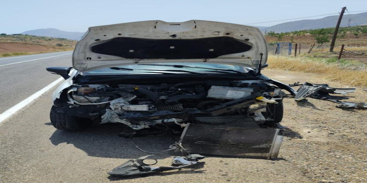 Siirt’te maddi hasarlı trafik kazası