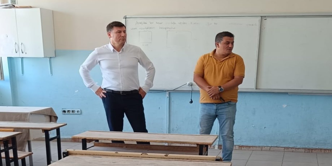Cizre’de okullarda tekli eğitime geçiş hazırlıkları