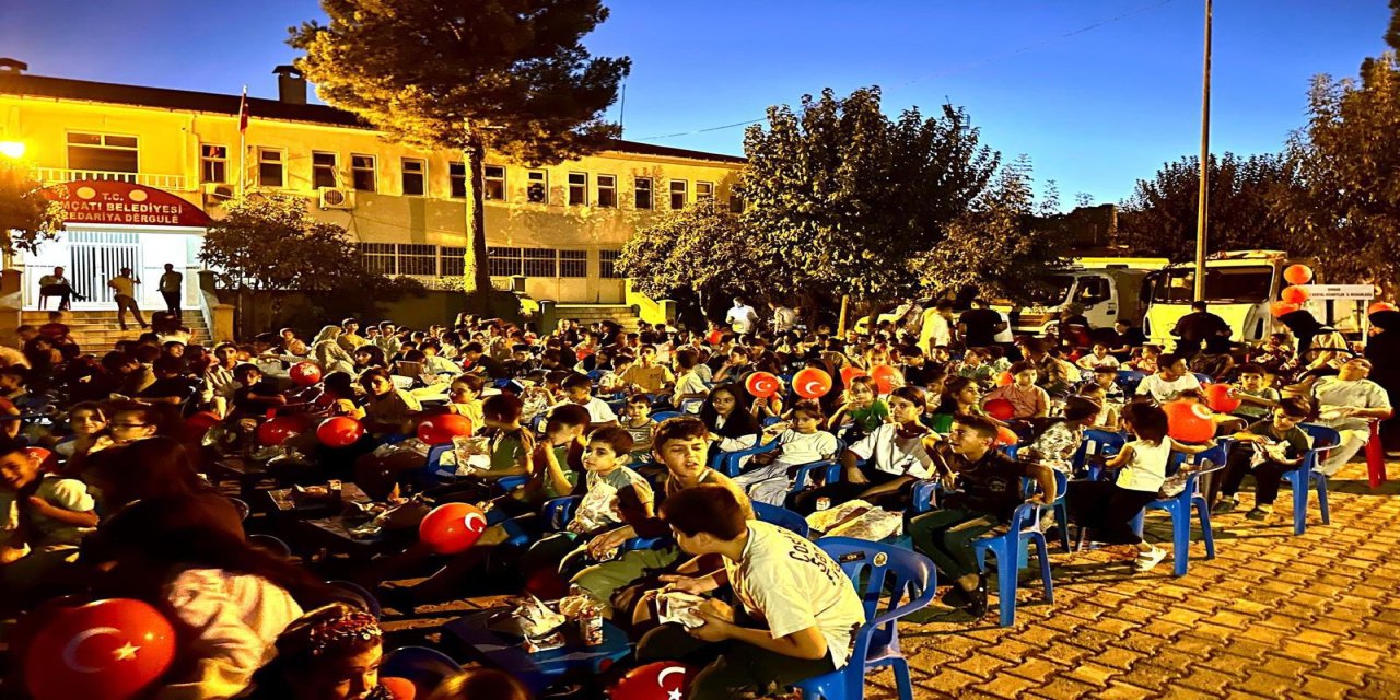 Kumçatı’da Çocuklar Sinema Keyfi Yaşadı