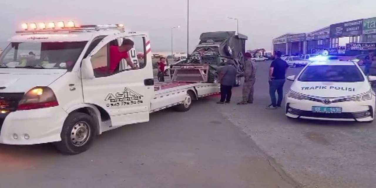 İlginç Araç Trafikten Men Edildi, Sürücünün Ehliyetine El Konuldu