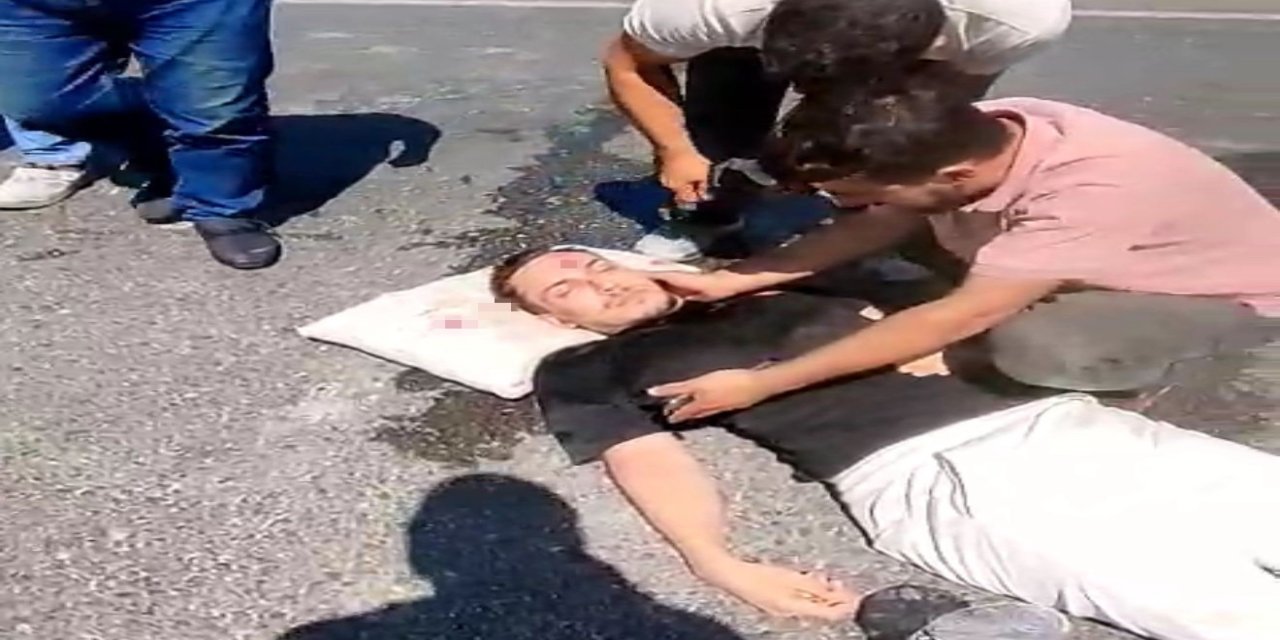 İlginç Kaza: Kasko Fotoğrafı Çekerken Tır Çarptı