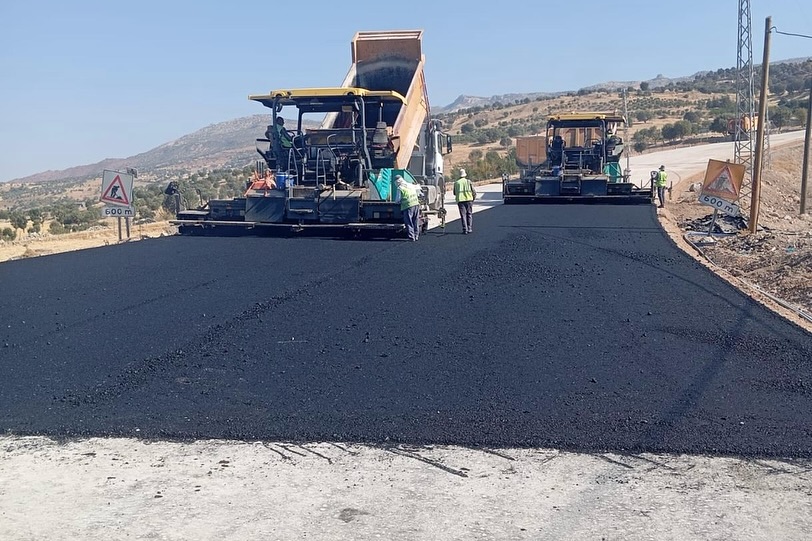 Şırnak – Eruh Çevre Yolu’nda Asfalt Çalışmaları Başladı