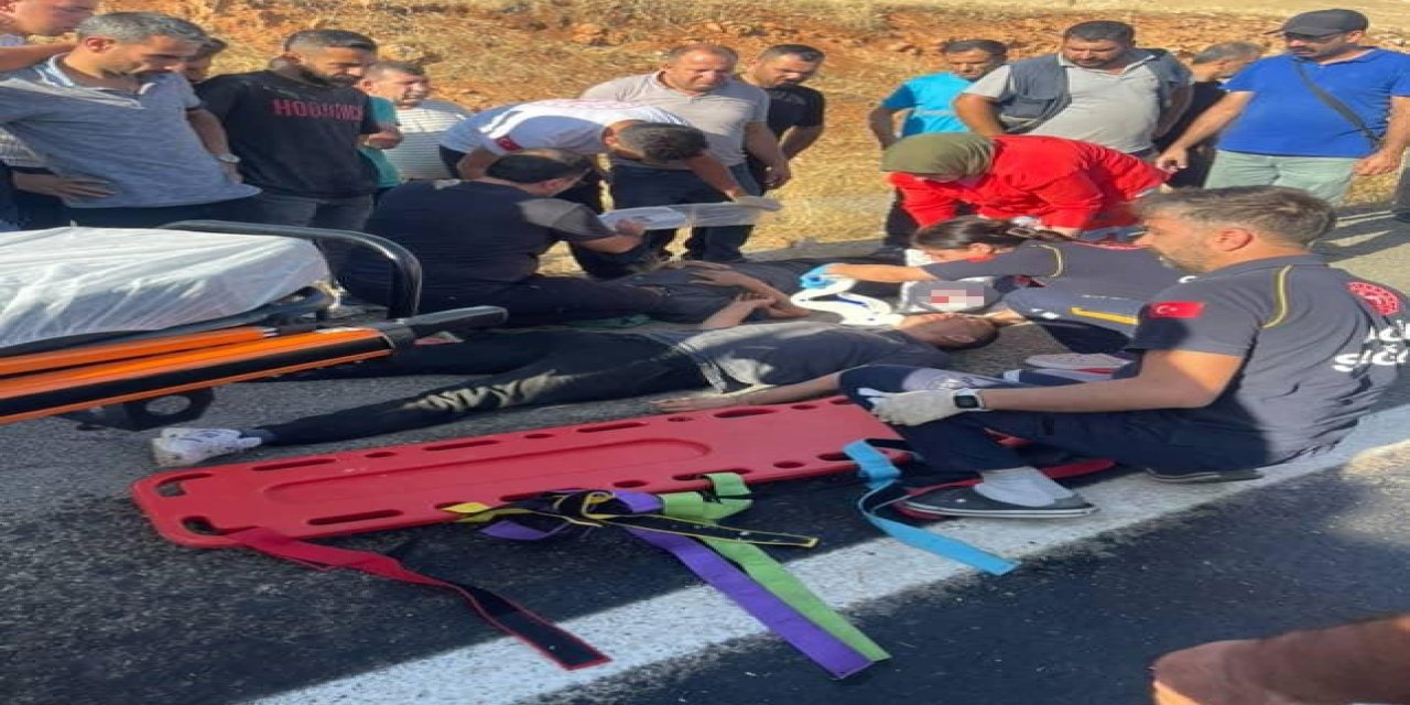 Diyarbakır'da korkutan kaza! Kontrolden çıkan araç takla attı