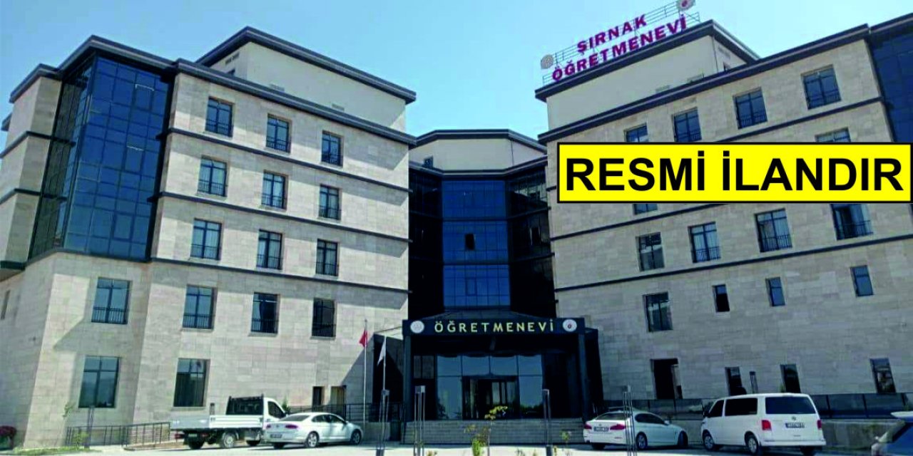ŞIRNAK ÖĞRETMENEVİ TERASINDA  OTOMATİK TENTE VE GYOTİN CAM KAPLAMA İŞİ YAPTIRILACAK