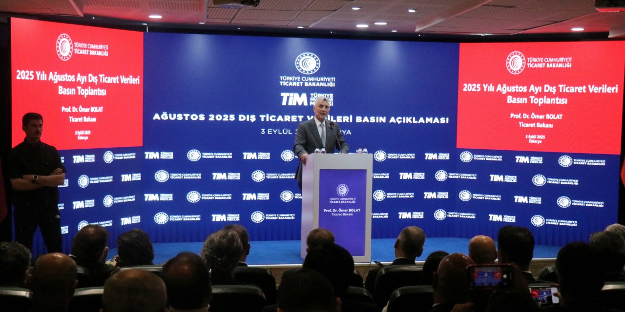 Ticaret Bakanı Bolat: "Ağustos ayında mal ihracatımız 21 milyar 795 milyon dolar olarak gerçekleşti"